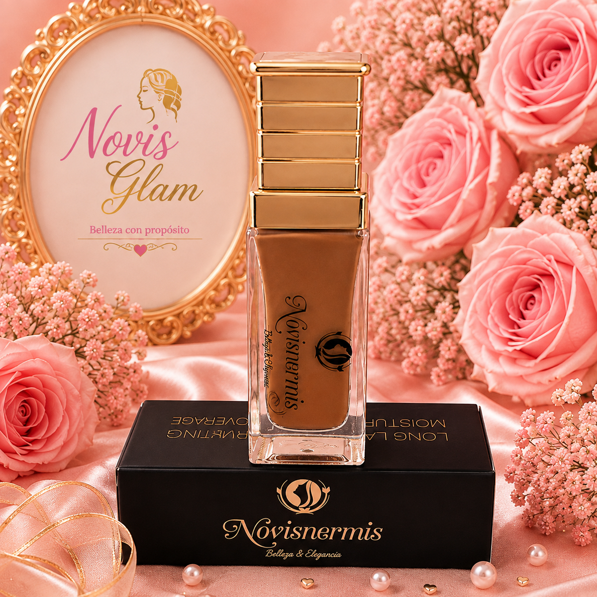 Base de Oro Líquido Mate – Novisnermis { Novis Glamour }