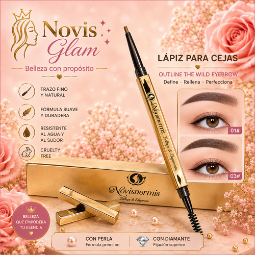 Novisnermis 2-in-1 wasserfester Augenbrauenstift { Novis Glamour }