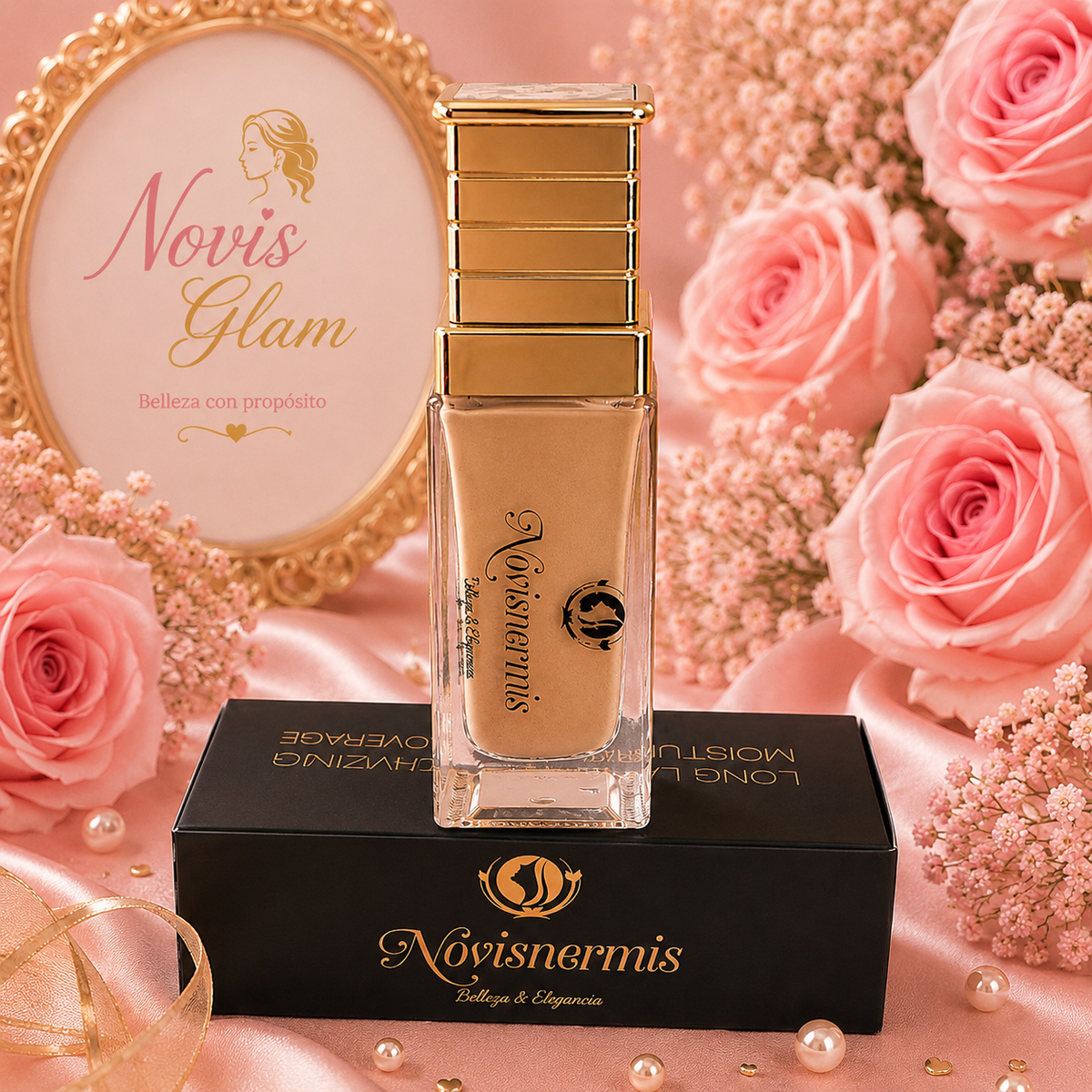 Base de Oro Líquido Mate – Novisnermis { Novis Glamour }