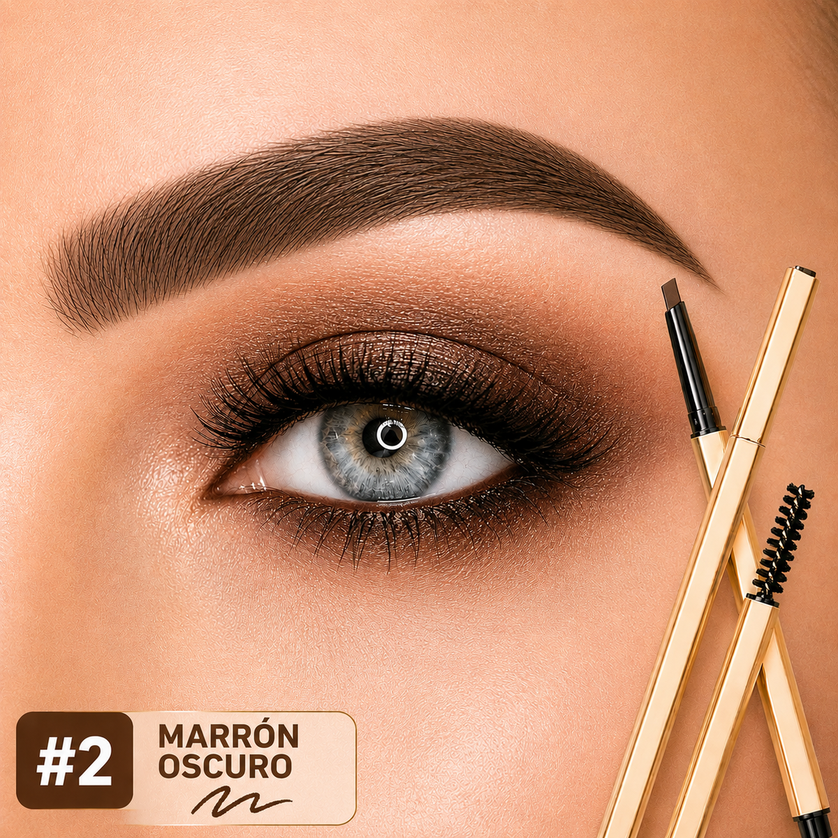 Lápiz de Cejas Impermeable 2 en 1 Novisnermis  { Novis Glamour }
