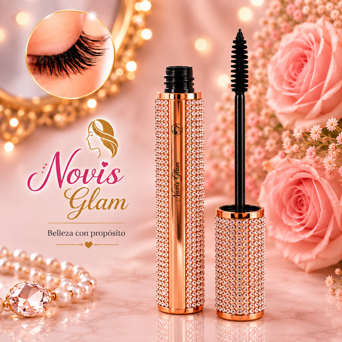 Mascara de Pestañas Efecto Extensiones Novisnermis { Novis Glamour }